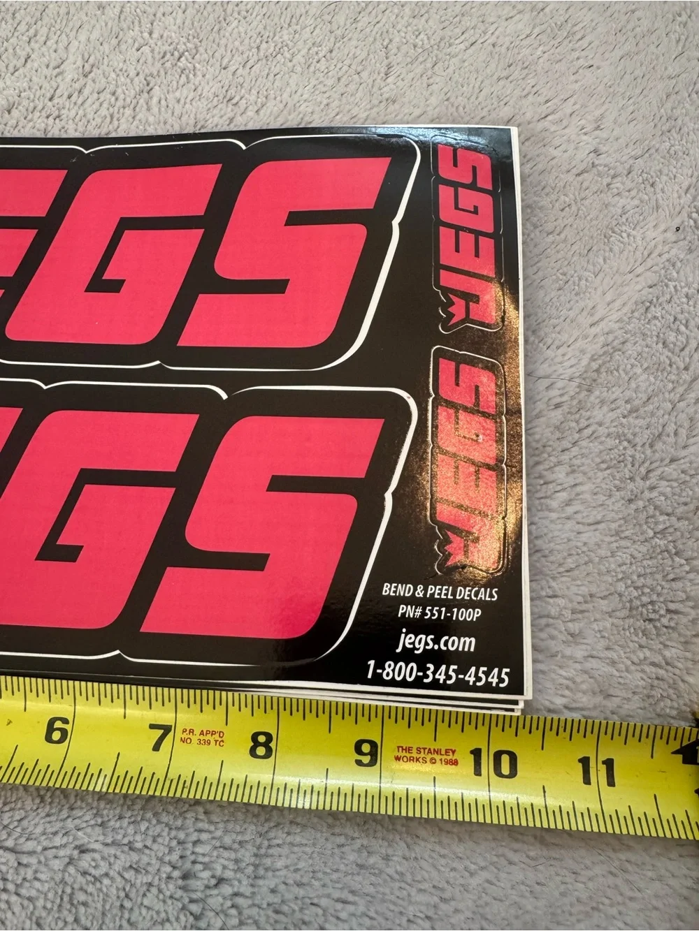 JEGS Racing Decals Lot 4 Sheets Pink Breast Cancer Awareness‎ Yellow OEM